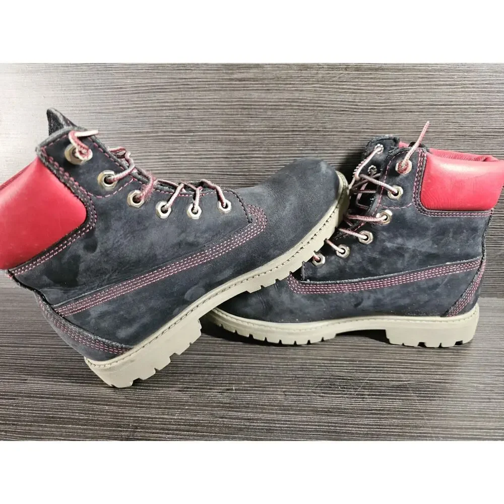Timberland 6 inch Premium Boots DJT Trump Embroidered Mens 8 Lace Up